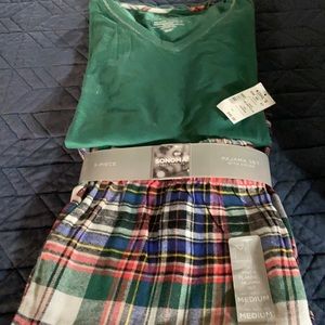 Ladies flannel 2pc pajamas new